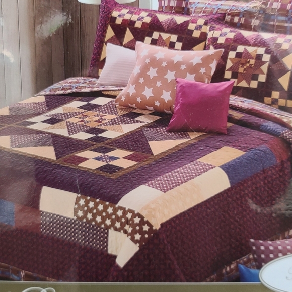 Virah Bella North Star Coffee Quilt Set - Picture 4 of 4